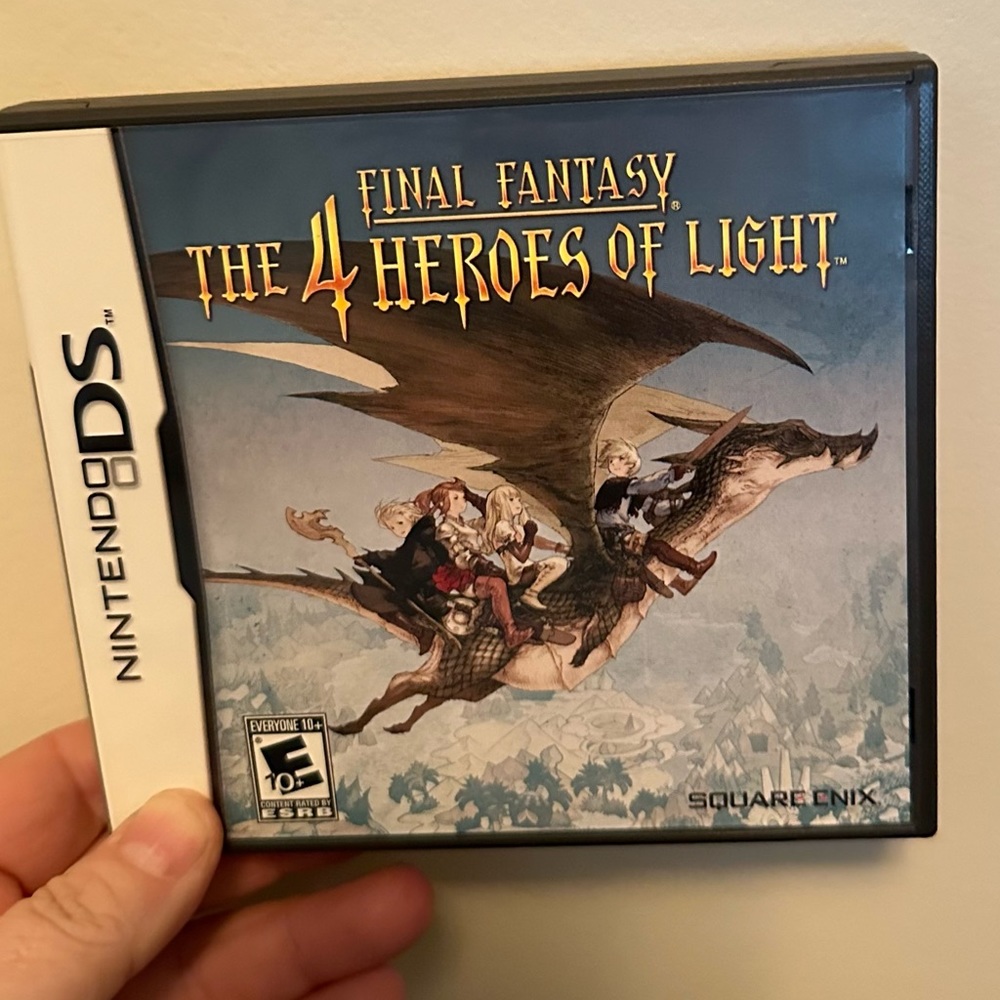 Final Fantasy: The 4 Heroes of Light (DS) - RARE! Complete w/ Poster!